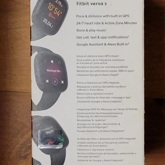 car cameras, radar, ow;ette baby monitor sock, versa 3 fitbit.
